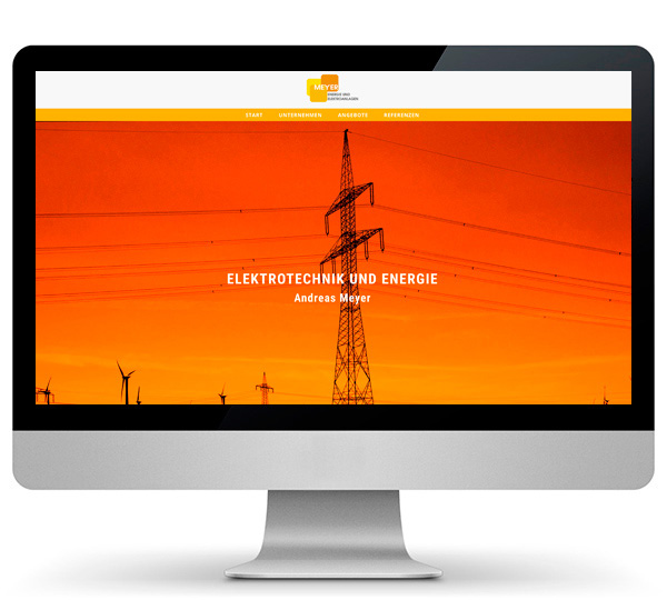 Website Energie und Elektroanlagen Andreas Meyer